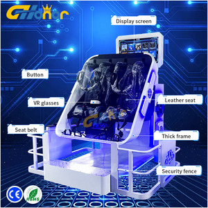 2 CHỖ NGỒI roller coaster 360 VR <span class=keywords><strong>3D</strong></span> roller coaster Simulator juego de realidad ảo VR trò chơi máy Thiết bị giải trí - Product Image 2