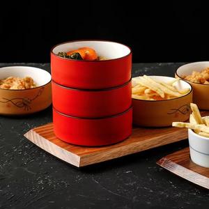 Vassoio Quadrato in Legno Massello Lucidato <span class=keywords><strong>Sabri</strong></span>, Stile Moderno e Semplice, per Snack, Dieta, Ristorante, Bistecca, Piccolo Vassoio in Ebano a Tre Scomparti - Product Image 4