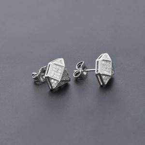 Pendientes de Diamantes en Oro Blanco E2883, Joyería Fina de Lujo para Mujer con Diamantes Naturales - Product Image 5