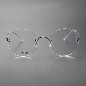 Osicare 356 Chất lượng cao rõ ràng <span class=keywords><strong>Acrylic</strong></span> kính vòng trường học cũ kính khung đa giác Titanium sexy phụ nữ kính khung - Product Image 2