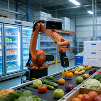 Système de vision 3D à lumière structurée haute vitesse Kuka, PC panneau, manutention alimentaire, tri, grande distance de travail, haute répétabilité