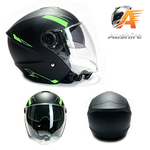 Nuevo Casco de Motocicleta Abatible de Liberación Rápida DOT, Carcasa de ABS, Visera Doble, 3/4 Abierto, para Conducir, con Forro de Espuma, Unisex - Product Image 3