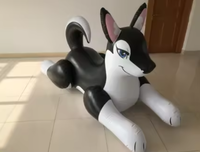 Usine vend des modèles de chiens gonflables personnalisés de dessin animé animal adorable pour la décoration intérieure