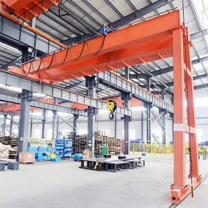 رافعة جسرية نصفية على شكل حرف L بتصميم وحدات، بطول 8-30 متر وارتفاع مخصص، رافعة جسرية أحادية العارضة للورش بحمولة 5 طن و10 طن و20 طن - Product Image 2