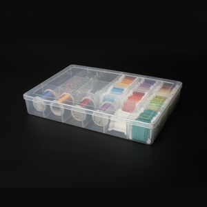 21801 17 scomparti contenitore di immagazzinaggio di gioielli <span class=keywords><strong>in</strong></span> <span class=keywords><strong>plastica</strong></span> trasparente vuoto per piccole parti organizzatore di diamanti artigianali - Product Image 4