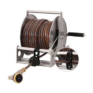 <span class=keywords><strong>50m</strong></span> en acier inoxydable robuste extérieur fer haute pression jardin Irrigation métal <span class=keywords><strong>tuyau</strong></span> bobines jardin <span class=keywords><strong>tuyau</strong></span> d'eau <span class=keywords><strong>tuyau</strong></span> bobine - Product Image 1