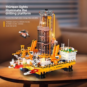 Kit <span class=keywords><strong>de</strong></span> Construcción <span class=keywords><strong>de</strong></span> Plataformas Petrolíferas Offshore OEM <span class=keywords><strong>de</strong></span> Gran Escala - Modelo <span class=keywords><strong>de</strong></span> Plataforma <span class=keywords><strong>de</strong></span> Petróleo <span class=keywords><strong>de</strong></span> Aguas Profundas a Gran Escala, Bloques Industriales Personalizados - Product Image 3