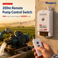 Pompe à eau électrique 1KM 220V avec interrupteur à télécommande, haute puissance, contrôle intelligent sans fil longue portée