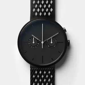 Nuevo diseno correa de caucho Reloj de cuarzo suizo Reloj minimalista de regalo de negocios OEM reloj para hombre