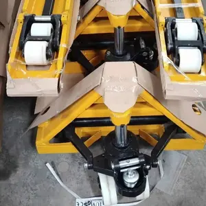 2 tấn Nylon bánh xe Pallet xe tải nặng Nhiệm vụ của nhãn hiệu thủy lực pallet di chuyển xe tải xe đẩy Pallet xử lý thiết bị công cụ - Product Image 3