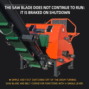 Déchiqueteuse automatique de bois de chauffage à tambour <span class=keywords><strong>Scie</strong></span> <span class=keywords><strong>circulaire</strong></span> Convoyeur Machine d'écorçage de bûches Fendeuse de bûches efficace - Product Image 6