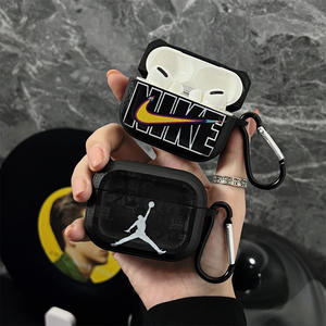 Estuche para Auriculares Inalámbricos con Textura de Cuero y Logotipo Estilo UE/EE. UU. para <span class=keywords><strong>AirPods</strong></span> 1 2 Pro <span class=keywords><strong>3</strong></span> 4, Moderno para Hombre - Product Image 3