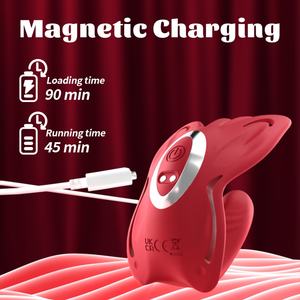 Vibratore Indossabile per Adulti con 9 Modalità, Ricaricabile USB, Telecomando, Vibratore a Rosa per il Piacere Femminile - Product Image 4