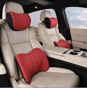 Luxury Car Headrest and Lumbar Support Breathable Gel Memory <b>Foam</b> Car Pillow and Lumbar <b>Cushion</b> with Medium Firmness - Product Image 2