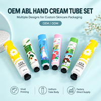 Tubes cosmétiques personnalisés, emballages vides pour crème pour les mains, tubes à presser, impression UV, étiquette privée, diamètre 12,7-35 mm