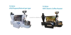 Promotion Factory Supply 1kg 2kg 3kg 5kg 6kg 12kg LPG Gas Coffee Roasters Electric Coffee Bean Roaster And Free Gift MOQ 1set