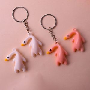 UV Roast Duck & Goose Pendant Keychain PVC <b>Plastic</b> Pendant for Roast Goose and Duck Fans - Product Image 6