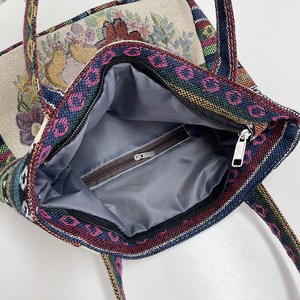 Borse a Spalla e Sottobraccio da Donna Casual Double Face in Tela Ricamata Stile Etnico all'<span class=keywords><strong>Uncinetto</strong></span> Personalizzate - Product Image 5