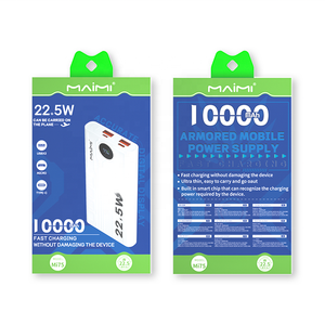 <span class=keywords><strong>Maimi</strong></span> แบตสำรองแบบชาร์จเร็ว22.5<span class=keywords><strong>ว</strong></span>ัตต์10000มิลลิแอมป์พร้อมจอแสดงผล LED ดิจิตอลพอร์ต USB Type-C เอาท์พอร์ตแบบพกพาสำหรับโทรศัพท์มือถือ - Product Image 6