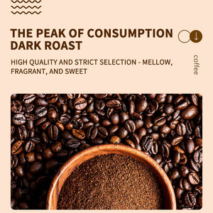Café sans sucre <span class=keywords><strong>de</strong></span> haute qualité au goût <span class=keywords><strong>de</strong></span> crème amère, pour un réveil énergique, goût soyeux et riche, bénéfique pour la cognition mentale et anti-âge - Product Image 5