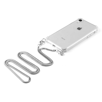 Nouvelle Arrivée Étui de Téléphone Mains Libres en TPU avec Chaîne Serpent pour iPhone 16/15/17 Pro Max, Compatible Charge Sans Fil et Antichoc