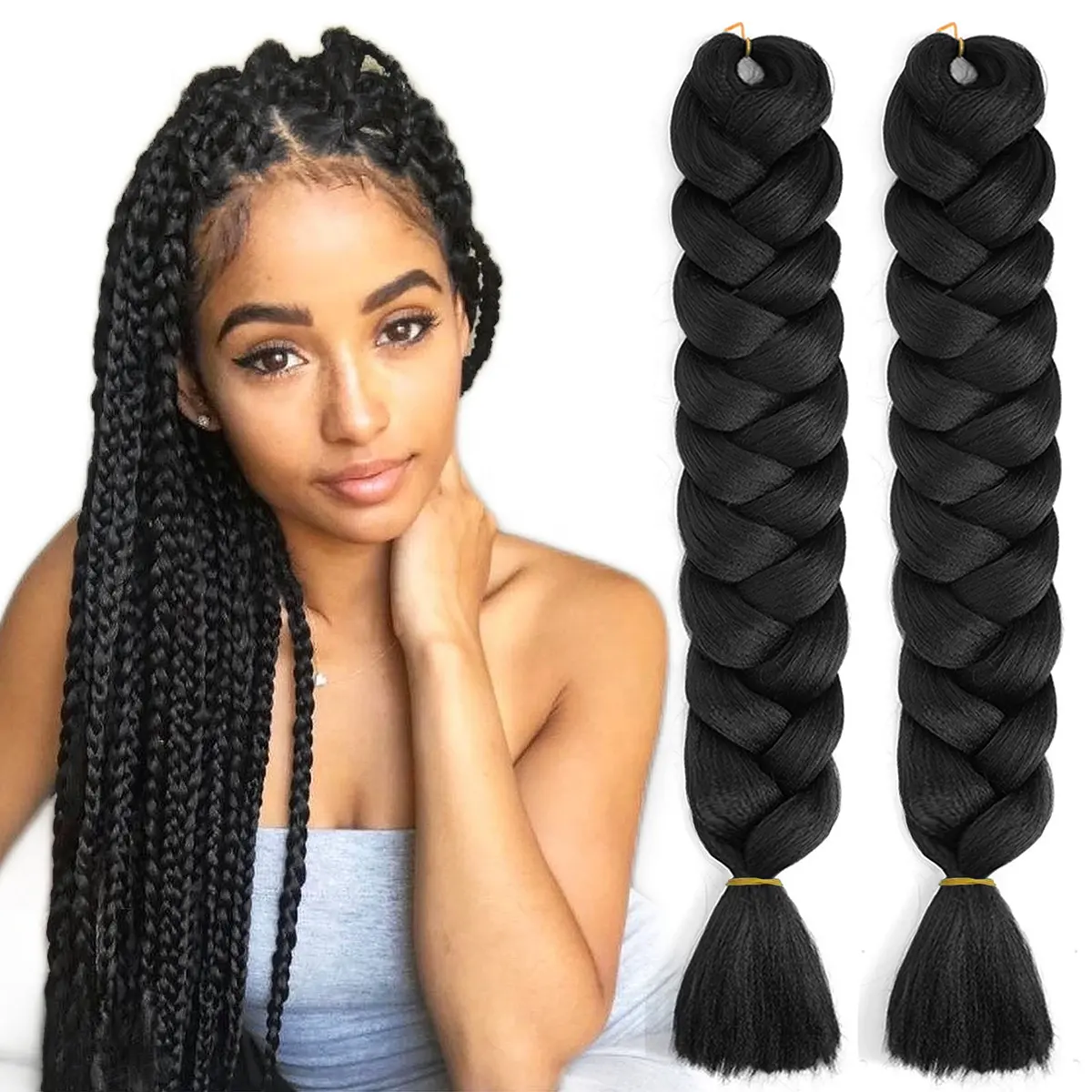 Wholesale Cheap 82 Inch Synthetic Fiber African Yaki Ombre X Pression Expression Braiding Hair Jumbo For Black Women