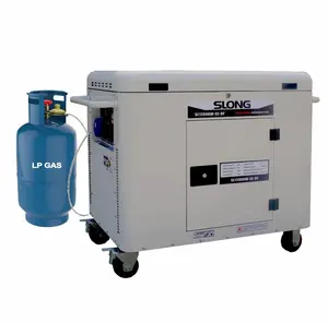 긴 SL12000W-SE 10KW / 12KW LPG 사일런트 LPG 발전기 프로판 LP 가스 발생기 CNG 발전기