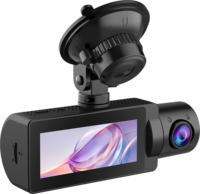 Caméra embarquée 3 objectifs Full HD 1080P, enregistreur vidéo de véhicule 3 canaux, caméra embarquée Wifi 2K, écran 3,18 pouces, boîte noire, caméscope de voiture pour l'enregistrement vidéo