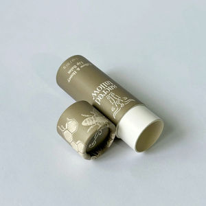 Tubo de Papel Kraft Reciclable Hecho a Mano de Alta Calidad para Envasado de Lápiz Labial, Loción y Desodorante, Forma Cilíndrica, Número de Modelo RK-0007 - Product Image 3
