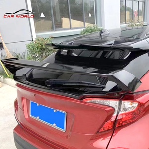 Aileron de toit double couche CHR 2018-2022 en ABS noir brillant avec installation par colle - Product Image 4