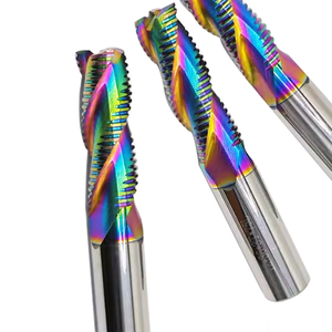Bibo 3 Flutes Hrc56 Coated Roughing Milling Cutter Steel Solid Endmill for Aluminum Metal Cutting <b>Tungsten</b> Steel 3-flute End - Product Image 6