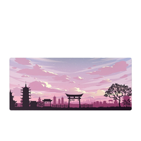 Tigerwings Dragon Warrior Anime Series Fabric Gaming Mouse Mat Anti-Fray Stitched Edges Permukaan Tahan Air Alas Karet Anti-Selip