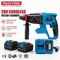 TMAXTOOL 21V Bor Palu Putar Tanpa Kabel 3 Mode Brushless Jack Hammer Drill SDS Plus Alat Pembongkaran Palu Bor Listrik Set Peralatan Tenaga Listrik