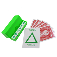 Trucs de magie avec dés à pouce sympathiques et cartes ESP en plastique pour enfants, spectacles de rue et de close-up