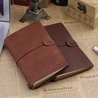 2021 High Quality Handmade Leather Vintage Travel JournalとRefillableためTaking Notes