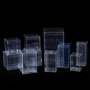 Cube Gift Acetate Box Transparent PET Packaging Clear Vinyl PVC Box Packaging Plastic Boxes