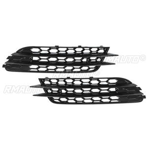 2 pièces pour Audi A6 C7 2012 2013 2014 2015 – Grille de phare antibrouillard avant style RS6 pour pare-chocs avant, cache de ventilation, garniture de remplacement - Product Image 4