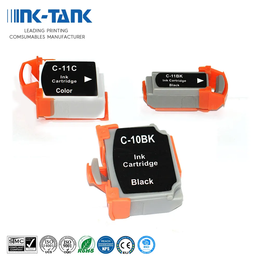 INK-TANK BCI-11 BCI11 BCI 11 10 BCI-10BK BCI-10 BCI10 BCI-15 BCI-16 cartuccia d'inchiostro compatibile con colori Premium per stampante Canon