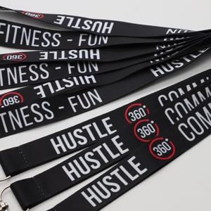 Cordón para el Cuello de Poliéster Personalizado al por Mayor, Cordón Promocional para la Comunidad Fitness con Sublimación Personalizada - Product Image 3