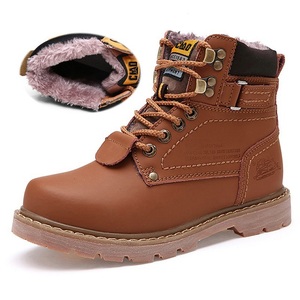 Zapatos de Seguridad con Puntera de Acero de Cuero Genuino para Hombre, Estilo Británico, Antideslizantes, Botas de Seguridad Industriales de Goma para Invierno/Primavera - Product Image 2