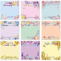 Cadeaux de notes autocollantes bibliques, notes autocollantes inspirantes, citations de versets bibliques religieux, cadeaux pour les chrétiens, blocs-notes bibliques