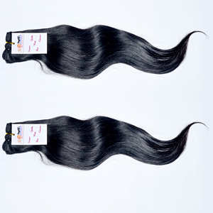 Extensiones de cabello humano Remy Natural de venta al por mayor, muestra de cabello humano Natural de un solo estiramiento, vendedores de cabello peruano alineado con cutícula virgen cruda y barata - Product Image 4