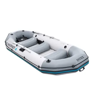 गर्म बिक्री इंटेक्स 68376 व्यावसायिक श्रृंखला मेरिनर 4 सेट Inflatable बेड़ा पीवीसी मछली पकड़ने की नाव