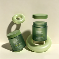 Ensemble de pots en verre mat cylindriques de 120 ml, 150 ml et 180 ml pour l'emballage de compléments alimentaires, pots d'emballage pharmaceutique pour pilules