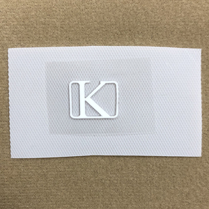 China Supplier Custom Iron On Silicone Labels 2D Raised Embossed Letter Logo Heat <b>Transfer</b> <b>Stickers</b> For Garment - Product Image 3