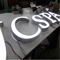 Lettres en métal éclairées par LED DakeSign, design gratuit, étanches IP65, contrôlées par Bluetooth et WiFi, enseigne lumineuse publicitaire