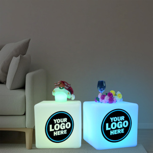 Đồ nội thất nhựa, đồ nội thất ngoài trời, đèn LED hình khối, ghế phát sáng, bàn ghế cho sự kiện, tiệc cưới, sân vườn - Product Image 6