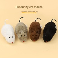 Clockwork Spring Force en peluche souris chat jouet mouvement mécanique jouets pour animaux de compagnie liquidation en plastique jouet en peluche écologique pour chatons chien