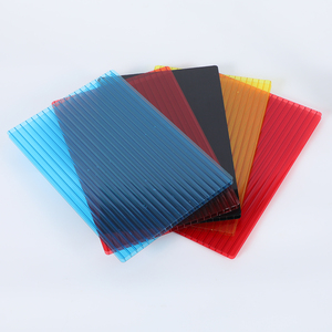 ट्रिपल दीवार काले स्पष्ट घने हरे घर खोखला पीसी पॉली कार्बोनेट खोखला शीट छोटे बगीचे ग्रीनहाउस के लिए - Product Image 2