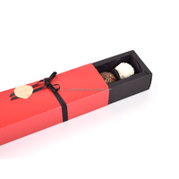 Boîte d'emballage pliable personnalisée pour chocolat, vide, avec séparateurs, finition mate, pour aliments, en papier couché
